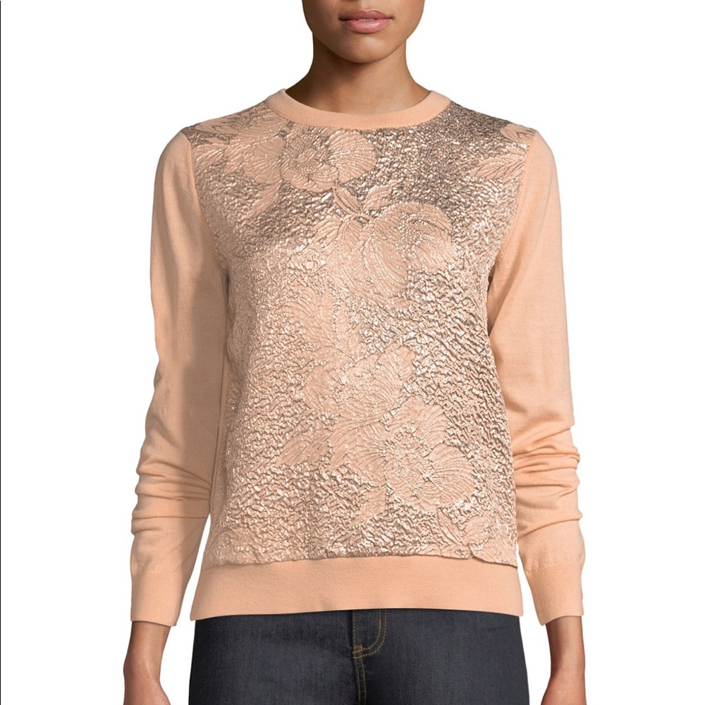 New $350 Tory Burch Jonah Lightweight Sweater SzXS